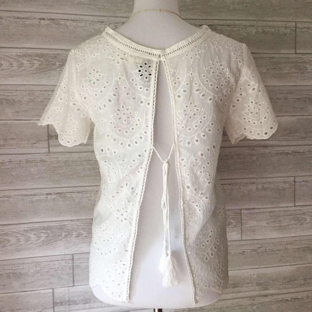 LAST: Small Open-back Eyelet Top - Picture 5 of 7